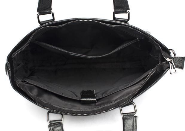 Чоловіча шкіряна сумка Vintage 14879 Чорний купити недорого в Ти Купи