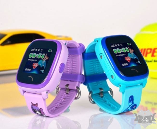 Дитячі смарт-годинник UWatch Smart GPS DF200 Water Purple (9019) купити недорого в Ти Купи