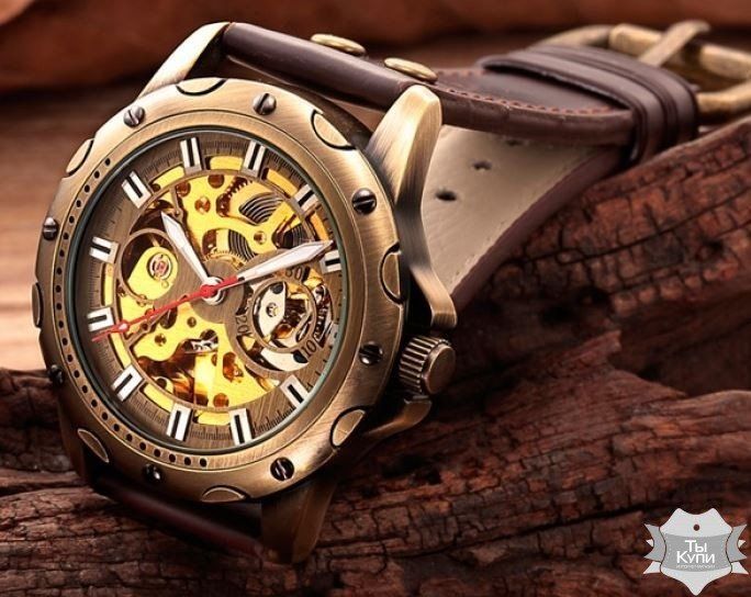 Мужские наручные часы скелетон Winner Twist (1125) купить недорого в Ты Купи