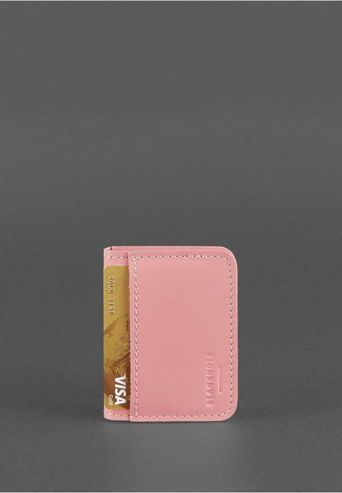 Чоловічий Кард-кейс з шкіри ручної роботи BlankNote bn-kk-4-pink-peach купити недорого в Ти Купи
