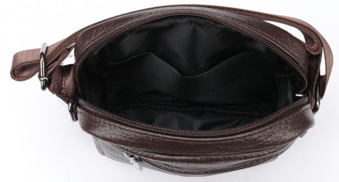 Чоловіча шкіряна темно-коричнева сумка Vintage 14993 купити недорого в Ти Купи