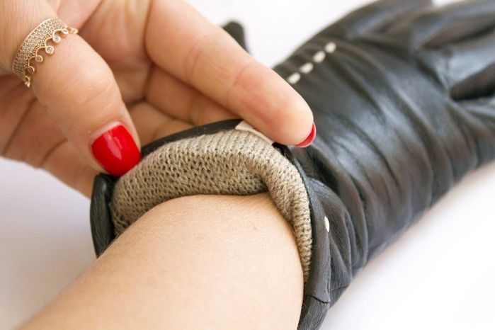 Женские кожаные перчатки Shust Gloves 387 купить недорого в Ты Купи