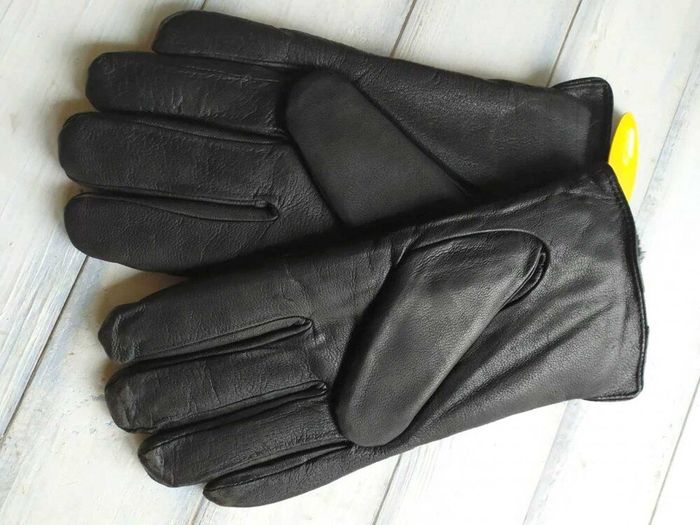 Перчатки мужские чёрные кожаные Shust Gloves 335s2 М купить недорого в Ты Купи