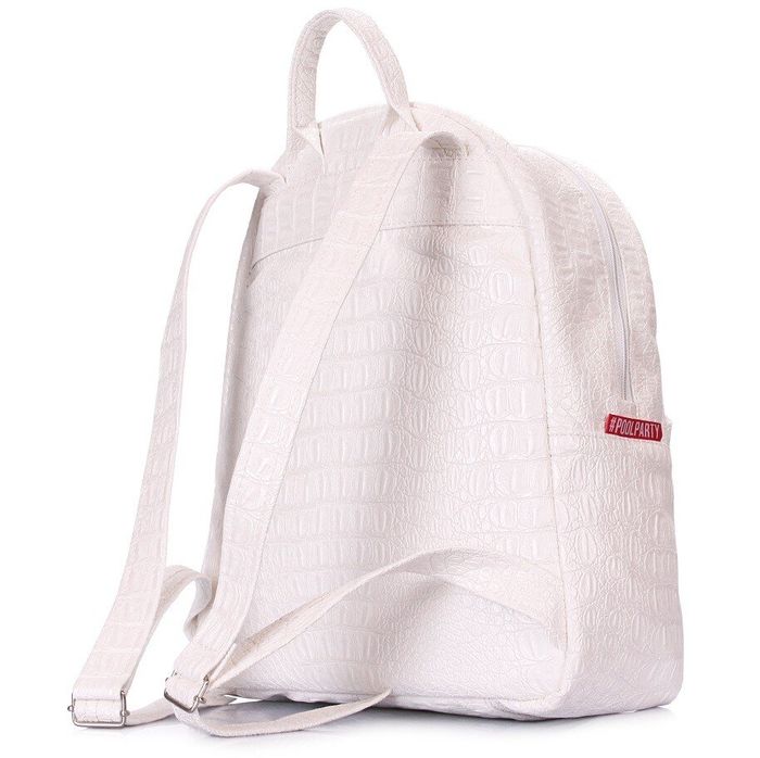 Жіночий рюкзак білого кольору POOLPARTY XS купити недорого в Ти Купи