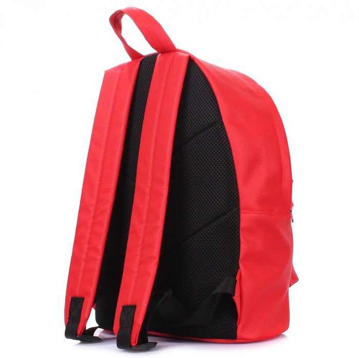 Міський рюкзак зі шкірозамінника POOLPARTY red купити недорого в Ти Купи