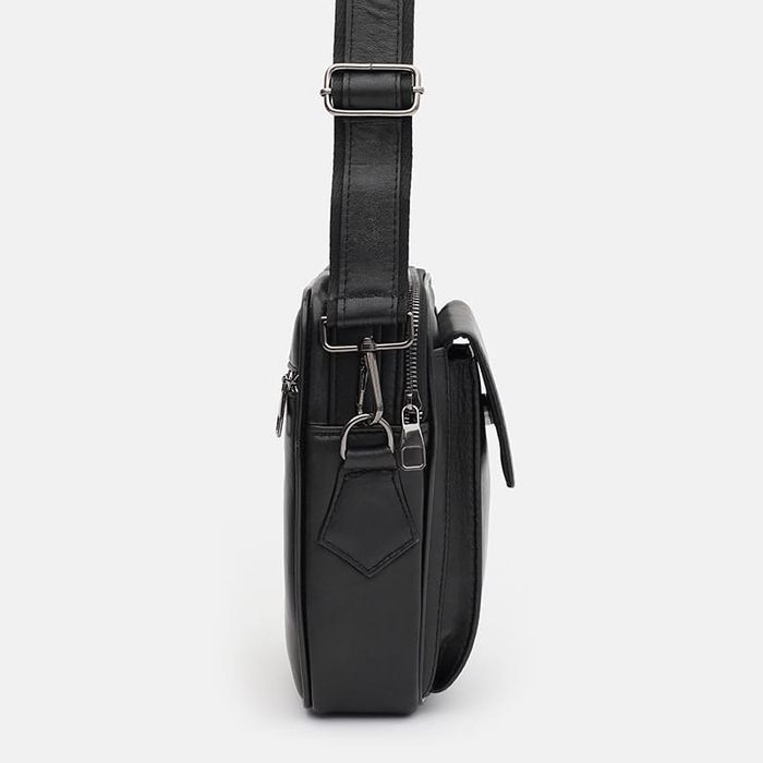Чоловіча шкіряна сумка Ricco Grande T1telegonlu-black купити недорого в Ти Купи
