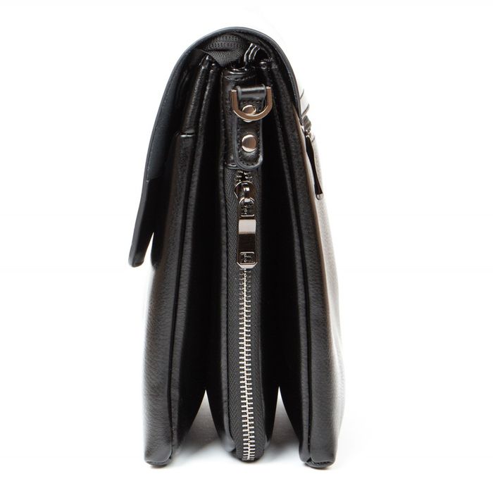 Мужская сумка через плечо из кожзама DR. BOND 525-2 black купить недорого в Ты Купи