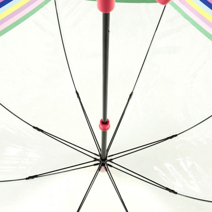 Женский механический зонт-трость Fulton Birdcage-2 L042 Colour Burst Stripe (Цветные полосы) купить недорого в Ты Купи