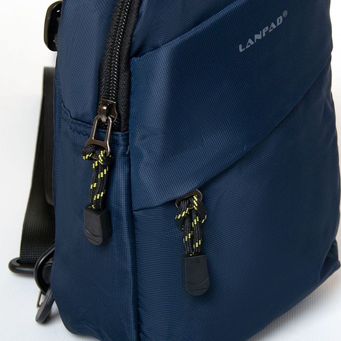 Чоловіча сумка-слінг Lanpad 83019 blue купити недорого в Ти Купи