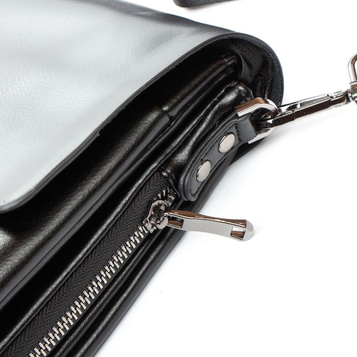 Мужская сумка через плечо из кожзама DR. BOND 525-2 black купить недорого в Ты Купи