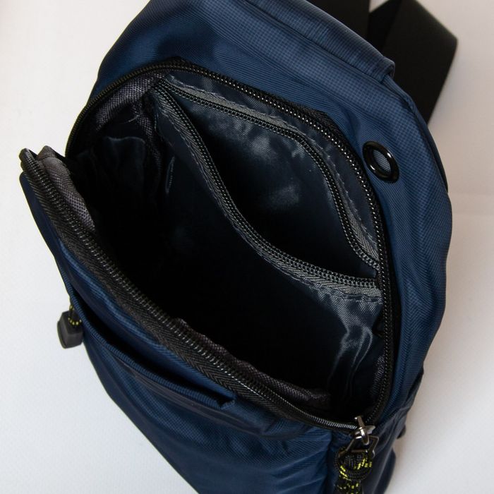Мужская сумка-слинг Lanpad 83019 blue купить недорого в Ты Купи