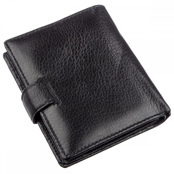 Чоловіче портмоне з натуральної шкіри ST Leather 18832 Чорний купити недорого в Ти Купи