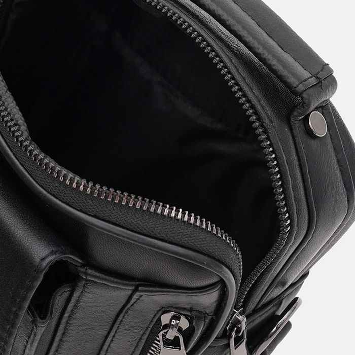 Мужская кожаная сумка Ricco Grande T1telegonlu-black купить недорого в Ты Купи