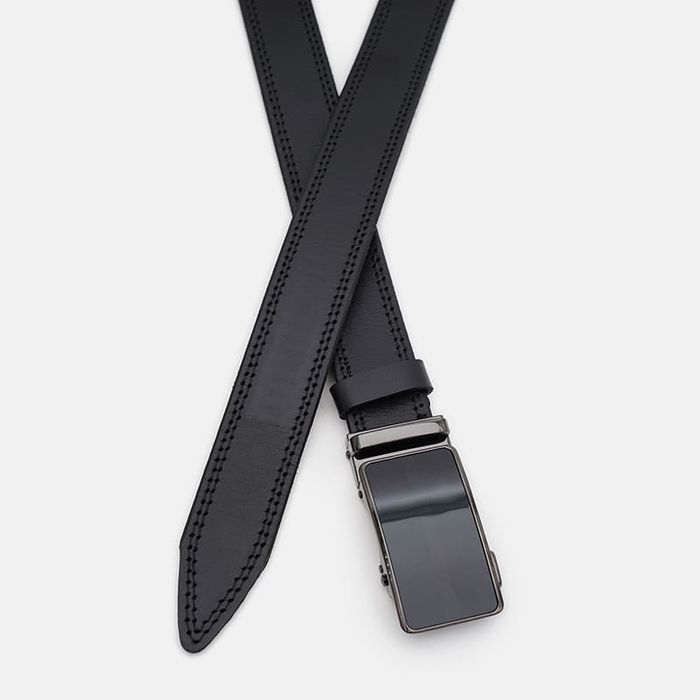 Чоловічий шкіряний ремінь Borsa Leather 115v1genav41-black купити недорого в Ти Купи