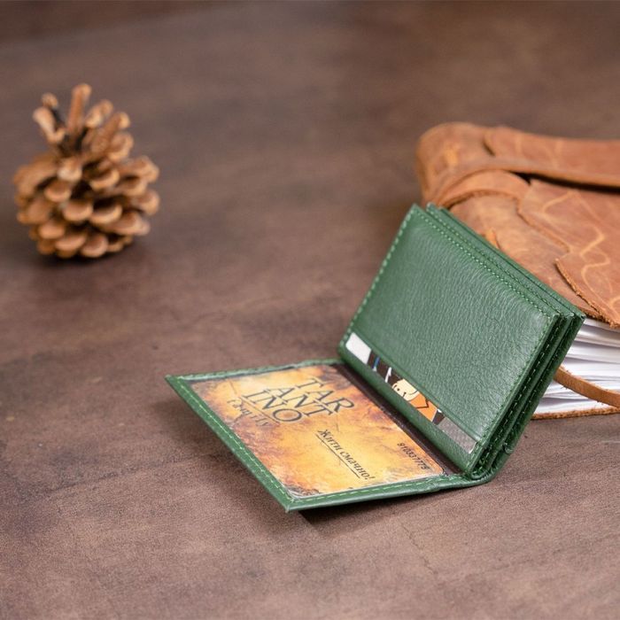 Визитница из натуральной кожи ST Leather 19215 Зеленая купить недорого в Ты Купи