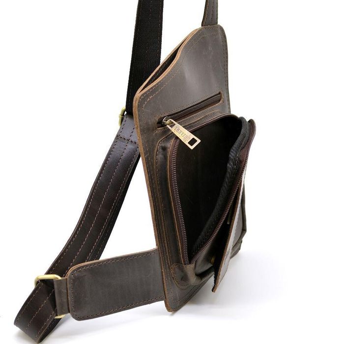 Мужская кожаная сумка слинг TARWA RCv-232-3md купить недорого в Ты Купи