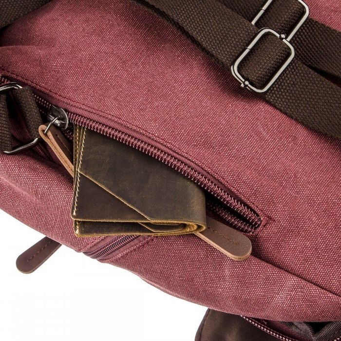 Женский текстильный малиновый рюкзак Vintage 20195 купить недорого в Ты Купи