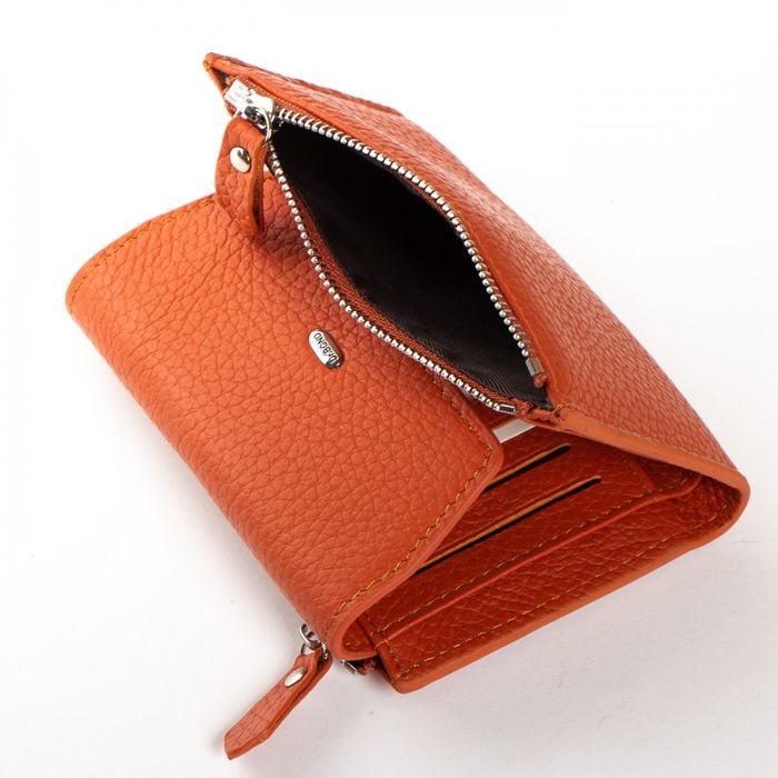 Женский кожаный кошелек Classik DR. BOND WN-23-12 orange купить недорого в Ты Купи