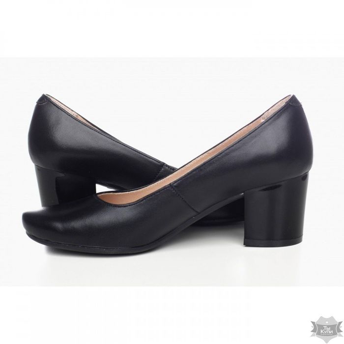 Кожаные женские туфли на каблуке Villomi 513-17 купить недорого в Ты Купи