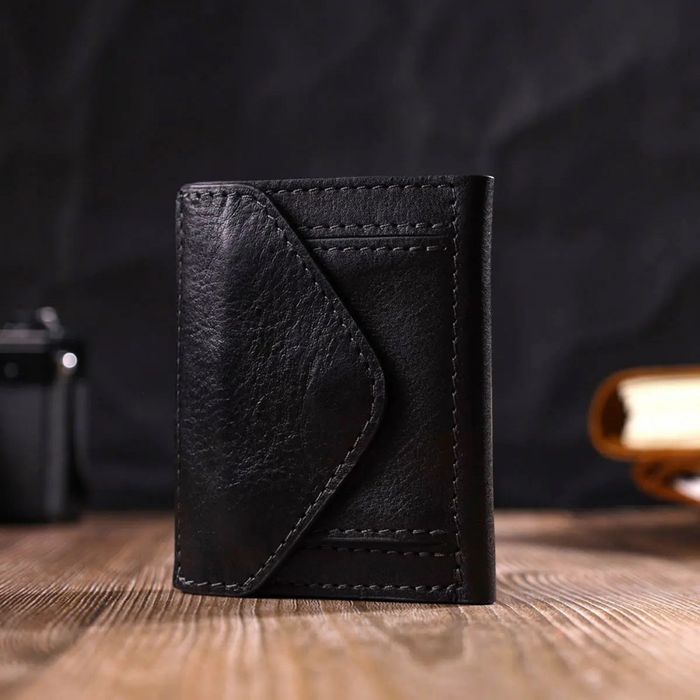 Шкіряний чоловічий гаманець ручної роботи GRANDE PELLE 16789 купити недорого в Ти Купи