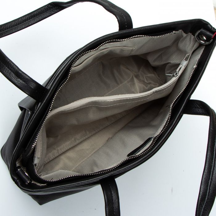 Жіноча чорна шкіряна сумка ALEX RAI 2036-9 black купити недорого в Ти Купи