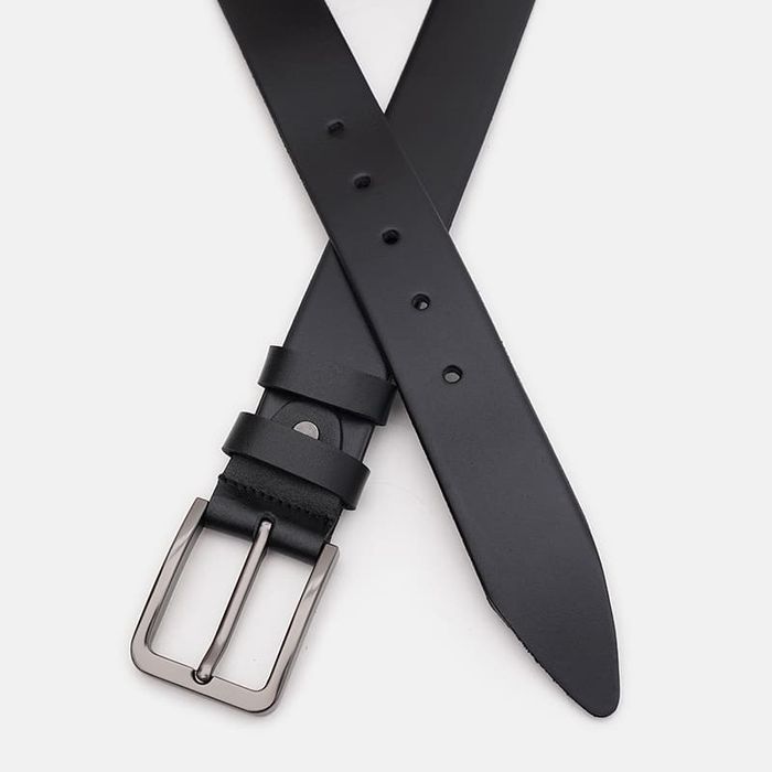 Мужской кожаный ремень Borsa Leather 125v1fx68-black купить недорого в Ты Купи