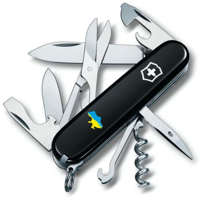 Складний ніж Victorinox альпініст Україна карта України синьо-жовта. 1.3703.3_t1166u купити недорого в Ти Купи