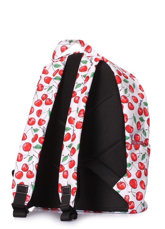 Женский текстильный рюкзак POOLPARTY backpack-cherry купить недорого в Ты Купи