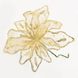 Квітка пуансеттии "Королівський" напівпрозорий золотий, 28 * 28 см Новогодько 750291