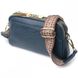 Молодіжна жіноча шкіряна сумка через плече Vintage 22355, Синій