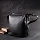Жіноча шкіряна сумка через плече Vintage 22305, Чорний