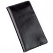 Мужской чёрный бумажник из натуральной кожи SHVIGEL 16195