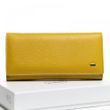 Кожаный женский кошелек Classic DR. BOND W501-2 yellow