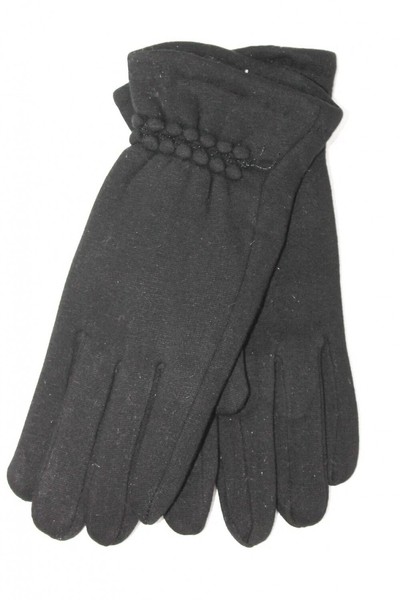 Перчатки женские чёрные трикотажные r8172s3 L купить недорого в Ты Купи