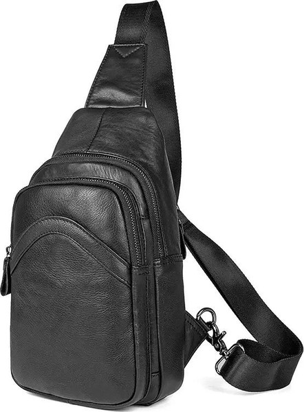 Мужская кожаная сумка слинг Vintage 14477 купить недорого в Ты Купи