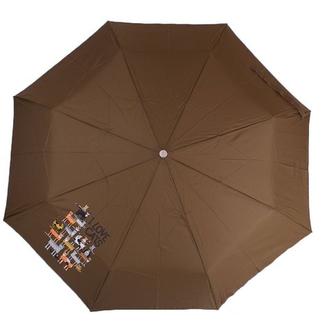 Женский коричневый зонт автомат AIRTON Z3911NS-3-5184 купить недорого в Ты Купи