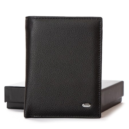 Шкіряний чоловічий гаманець Classic DR. BOND MSM-10 black купити недорого в Ти Купи