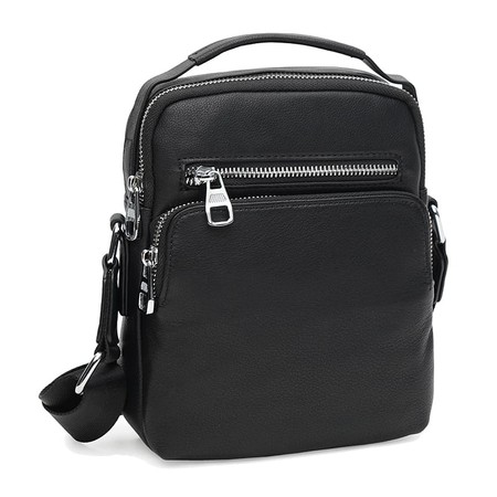 Мужская кожаная сумка Ricco Grande K12002bl-black купить недорого в Ты Купи