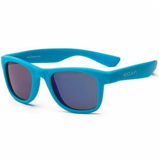 Дитячі сонцезахисні окуляри Koolsun неоново-блакитні серії Wave Розмір 1+ (KS-WANB001) купити недорого в Ти Купи