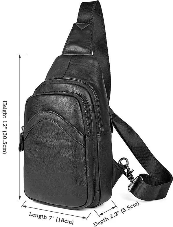 Мужская кожаная сумка слинг Vintage 14477 купить недорого в Ты Купи