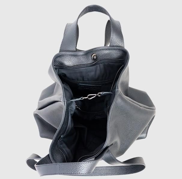 Женский кожаный шоппер черный Firenze Italy F-IT-7615A купить недорого в Ты Купи