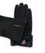 Женские стрейчевые перчатки чёрные 8710s3 L