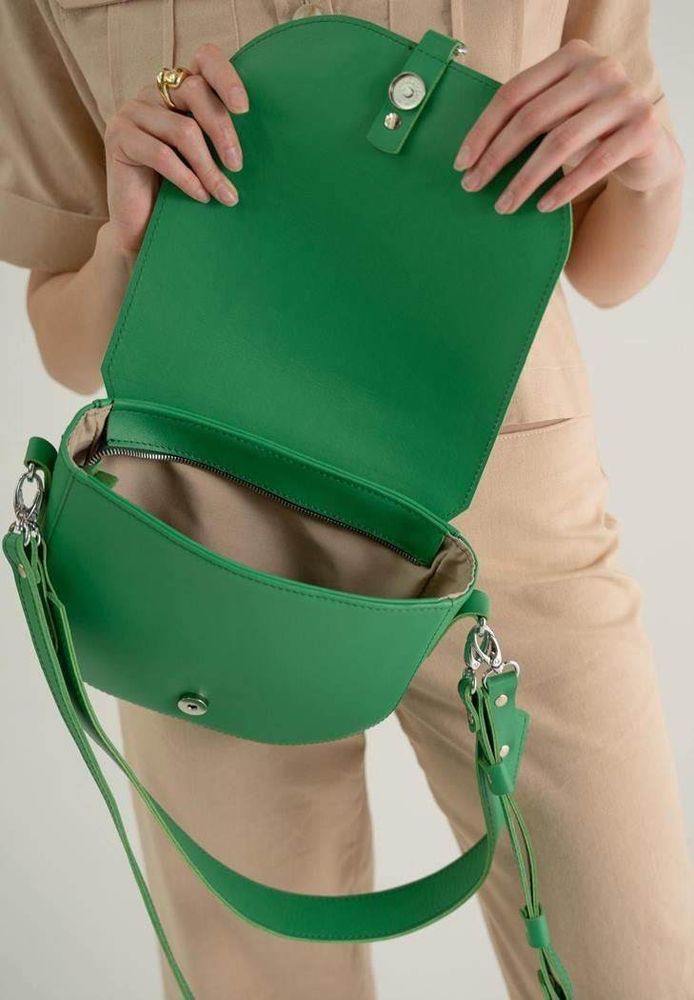Женская кожаная сумка Ruby L зеленая TW-RUBY-BIG-GREEN купить недорого в Ты Купи