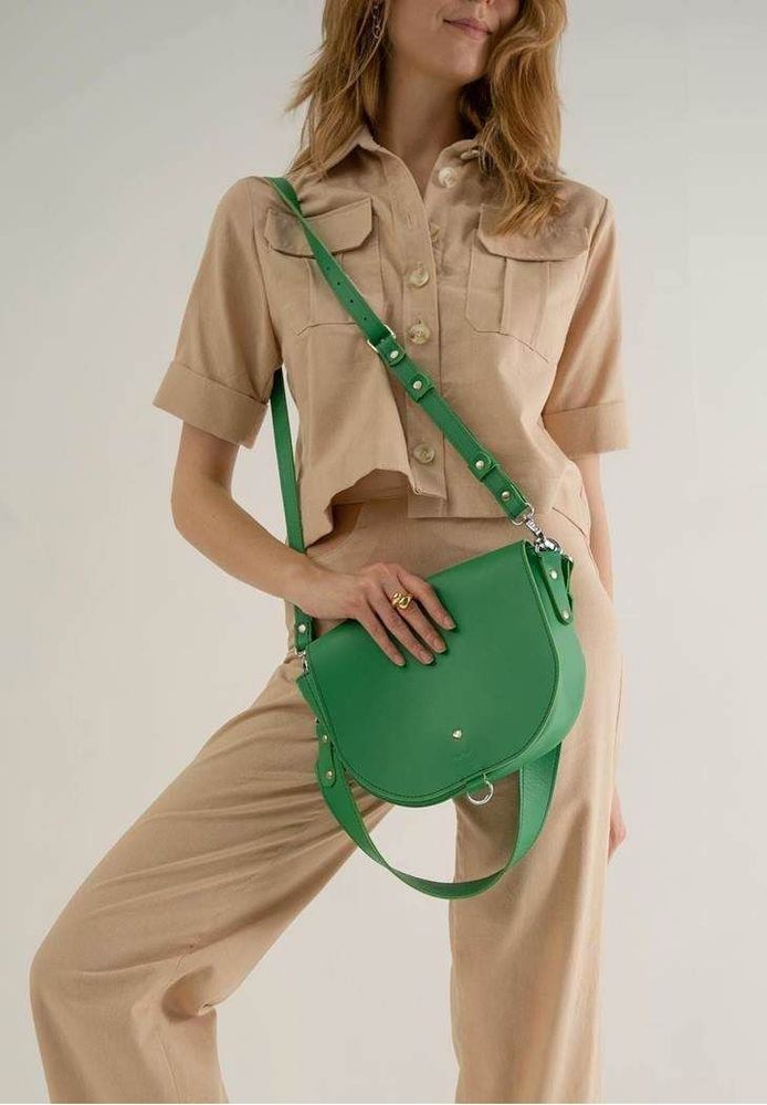 Женская кожаная сумка Ruby L зеленая TW-RUBY-BIG-GREEN купить недорого в Ты Купи