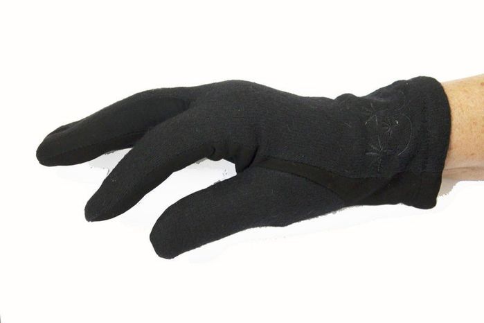 Комбіновані жіночі рукавички замша і кашемір Shust Gloves 516 купити недорого в Ти Купи