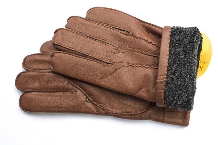 Мужские кожаные перчатки Shust Gloves 839 купить недорого в Ты Купи