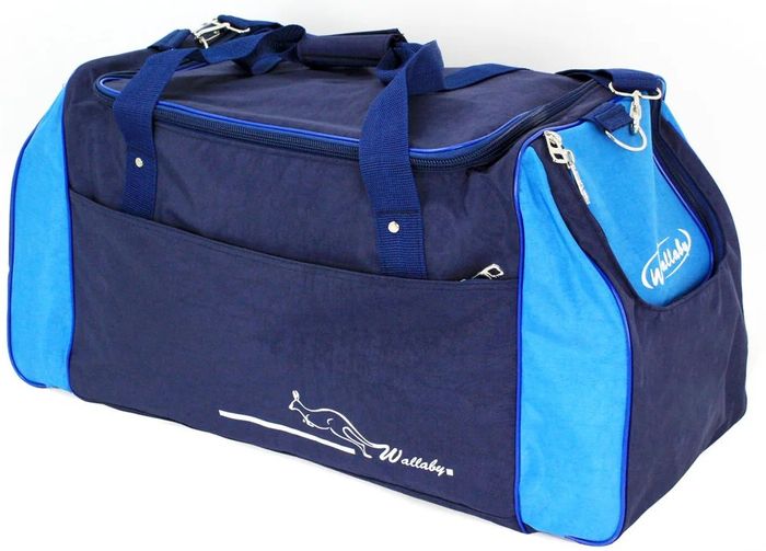 Спортивная сумка 59 л Wallaby 447-8 синий с голубым купить недорого в Ты Купи