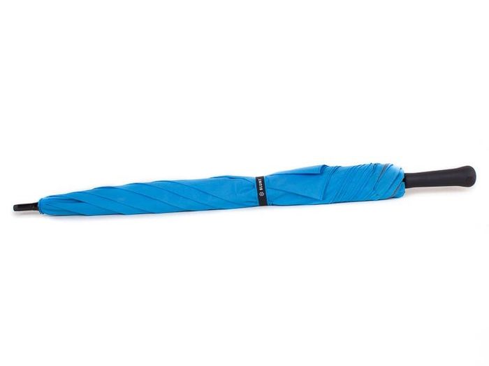Противоштормовой зонт-трость голубой женский механический BLUNT с большим куполом купить недорого в Ты Купи