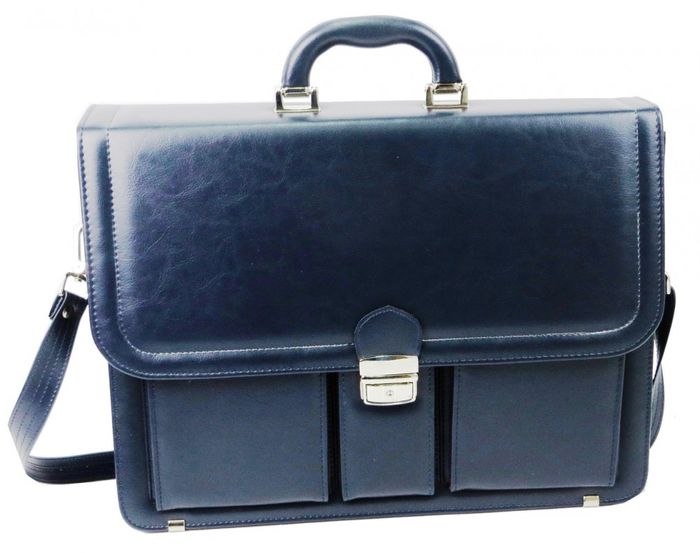 Чоловічий AMO SST03 Eco Skin Briefcase Blue купити недорого в Ти Купи