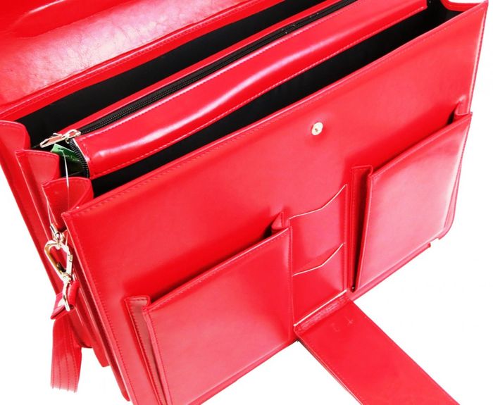 Жіночий портфель з екологічної шкіри AMO SST02 червоний купити недорого в Ти Купи